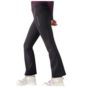 ATHLETA Rainier Bootcut Leggings, High Rise, Reflective, Black, Plus Size 2X